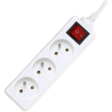 Premiumcord Power strip PremiumCord 3 sockets 10 m white (pp3k-10)