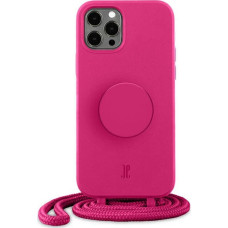 Just Elegance Etui Just Elegance PopGrip Apple iPhone 12/12 Pro pink/orchid flower 30090