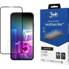 3MK Glass HardGlass Max iPhone 15 Pro Max 6.7" black/black, Fullscreen Glass