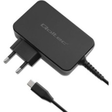 Qoltec Loader Qoltec GAN Power Pro Charger | 1xUSB-C | 90W | 5-20V | 3-4.5A | Black