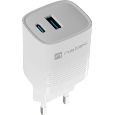 Natec Ładowarka Natec Ribera GAN 1x USB-A 1x USB-C 30W (NUC-2140)