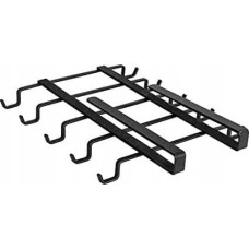 Wenko Uchwyt na kubki do szafki, 10 haczyków, czarny, WENKO