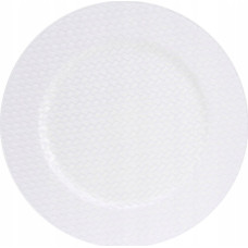 Cosy & Trendy Talerz świąteczny biały z plecionką, Ø 33 cm