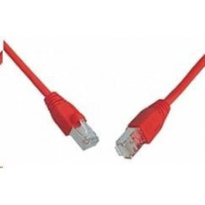 Solarix Patchcord CAT6 SFTP PVC 0,5m czerwony snag-proof