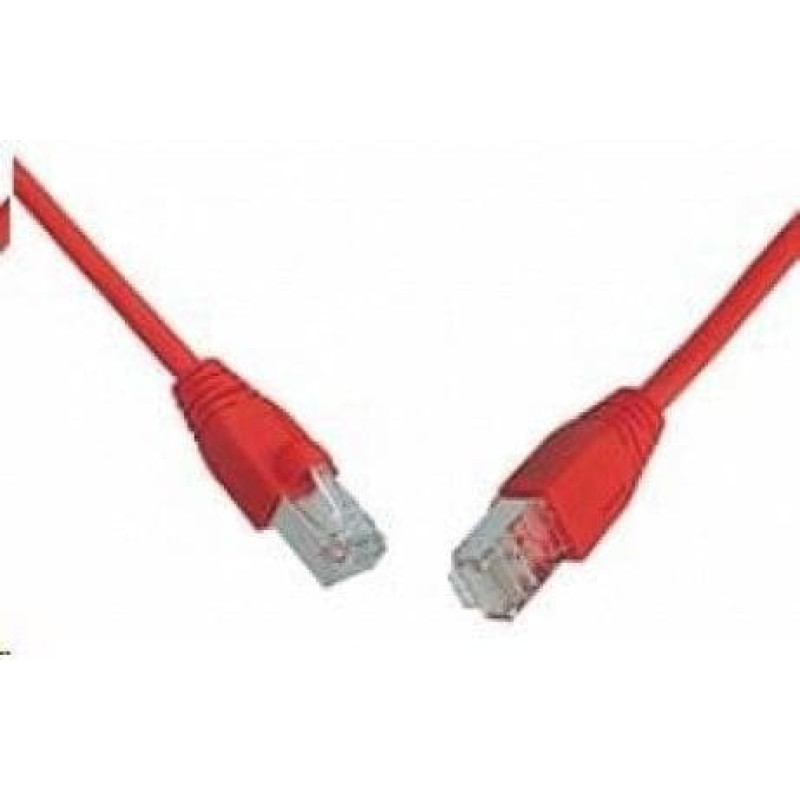 Solarix Patchcord CAT6 SFTP PVC 0,5m czerwony snag-proof