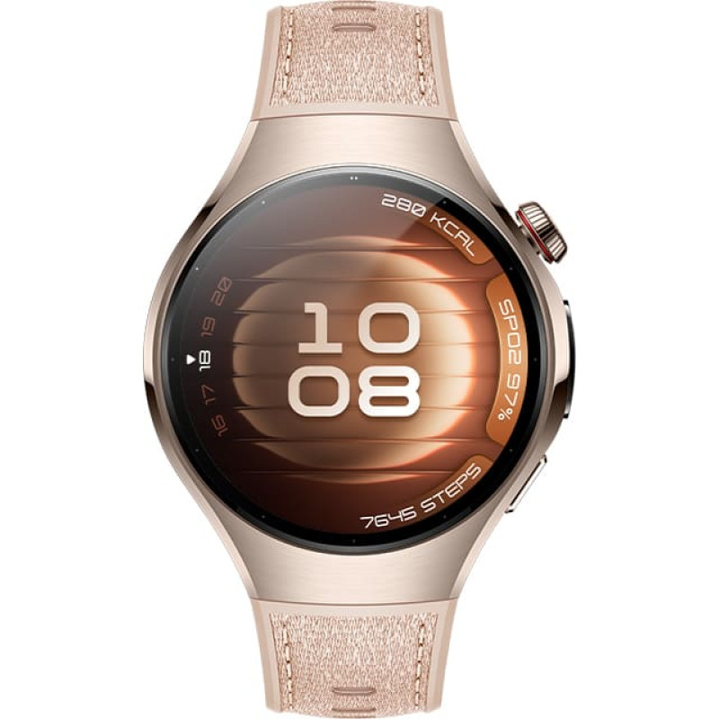 Huawei WATCH 5 3,51 cm (1.38") AMOLED 42 mm Skaitmeninis 466 x 466 pikseliai Lietimui jautrus ekranas Rusvai gelsvas GPS (palydovinis)
