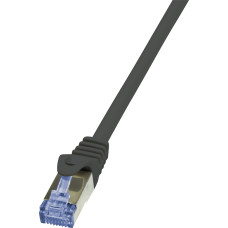 Logilink CAT 6a Patchcord S/FTP Black 1m (CQ3033S)