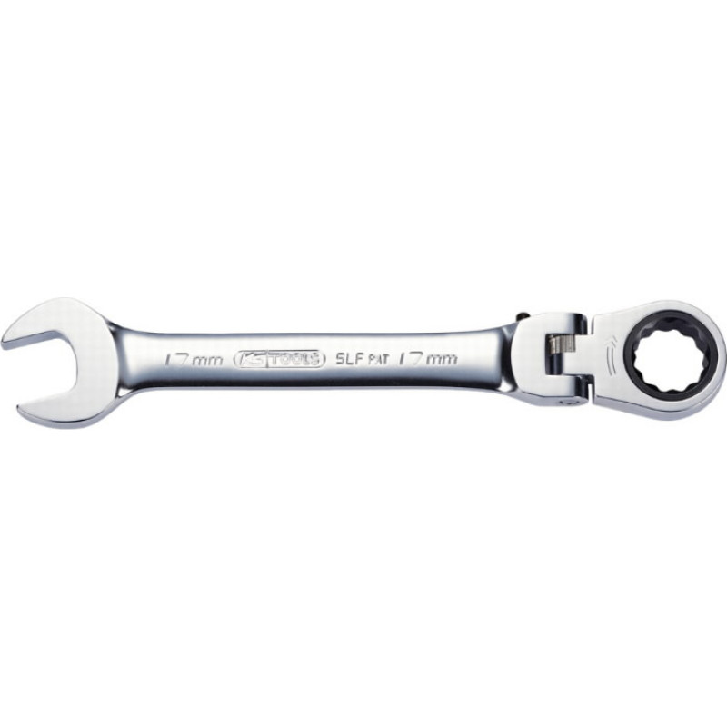 Ks Tools Kombinuotas  terkšlinis raktas lanksčia  galvute GEAR+ 8mm, KS Tools