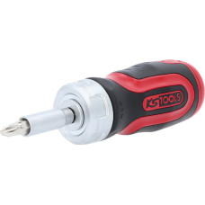 Ks Tools 6 in 1 Mini ratchet bit driver, 1/4´´, KS Tools