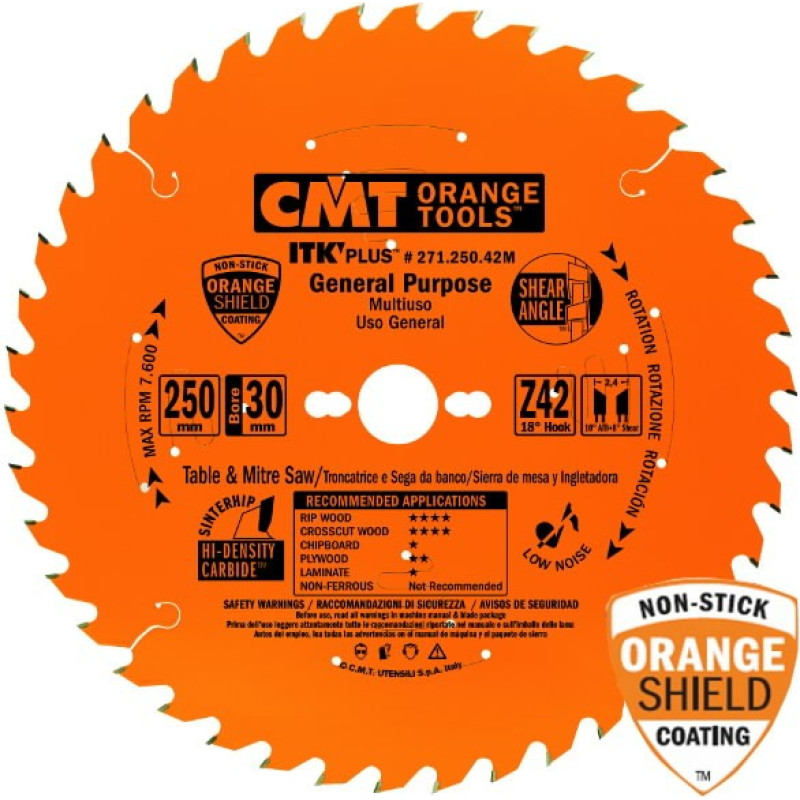 CMT Pjovimo diskas medienai ITK-Plus 184x20mm Z24, CMT