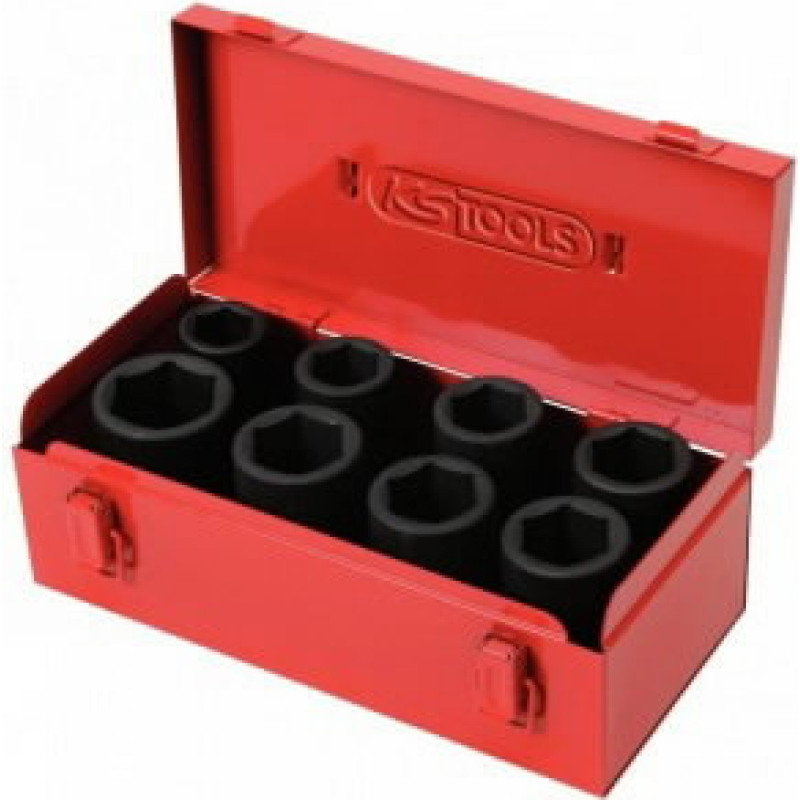 Ks Tools Smūginų galvučių komplektas  3/4" 8 vnt, ilgos, KS Tools