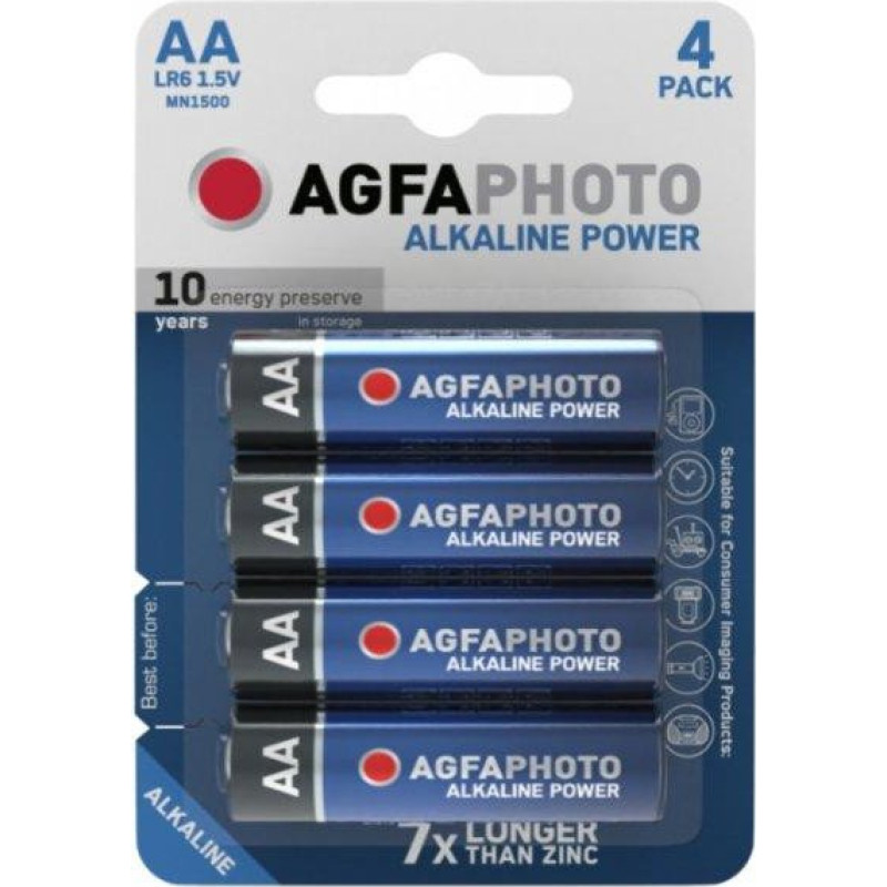 Agfaphoto Agfa Bateria AgfaPhoto Alkaline LR6 Essential AA bl./4szt
