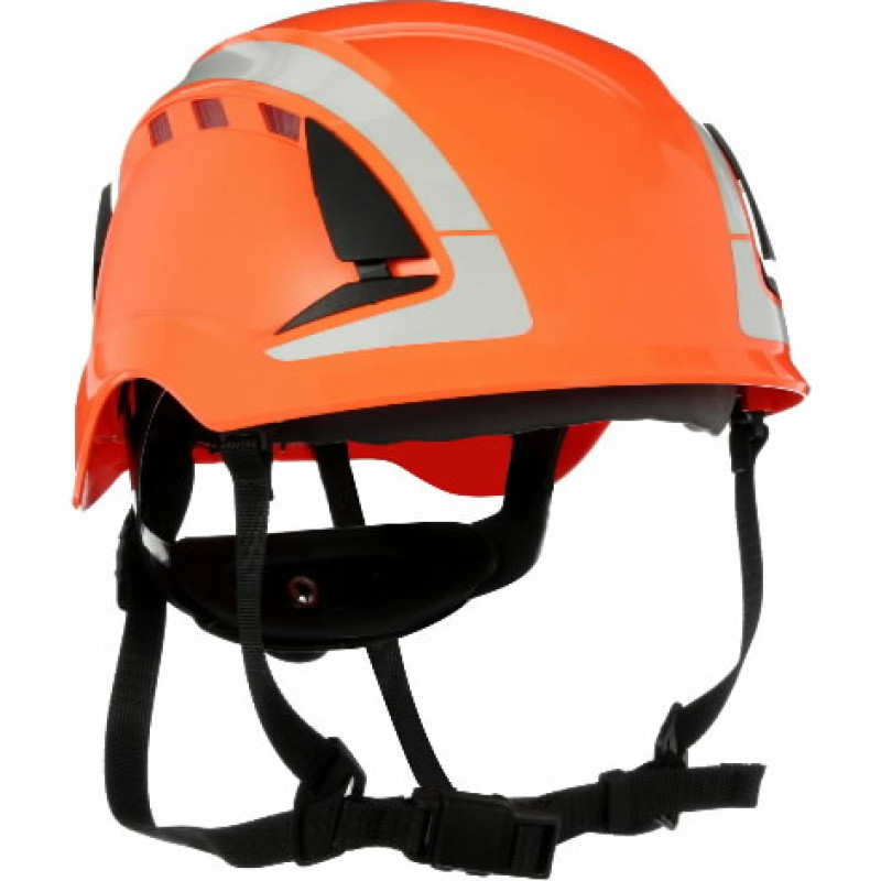 3M Apsauginis šalmas SecureFit, ventiliuojamas, oranžinis X5007V-CE, 3M