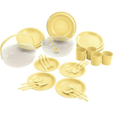 Curver CAMPING SET ŻÓŁTY 24szt