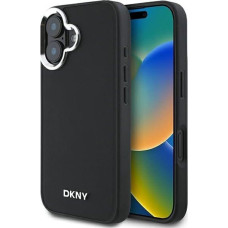 Dkny DKNY DKHMP16SPSCMCLK iPhone 16 6.1" czarny/black hardcase Plain Silver Logo MagSafe