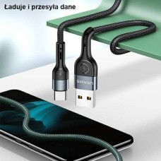 Usams USB cable Usams USB-A - USB-C 1 m Black (112227)