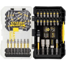 Stanley zestaw końcówek i nasadek udarowych 1/4" z 2 uchwytami magnetycznymi, 55 szt. STA88559-XJ