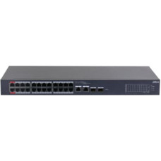 Dahua Technology DH-CS4226-24ET-240 tinklo komutatorius Valdomas L2 Gigabit Ethernet (10/100/1000) Maitinimas per Eternetą (PoE) Juoda