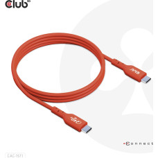 Club 3D CLUB3D CAC-1511 USB kabelis USB 2.0 1 m USB C Oranžinė
