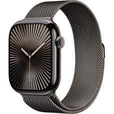 Apple Smartwatch Apple Watch 10 GPS + Cellular 42mm Slate Titanium Milanese Loop Czarny  (MX053ET/A)