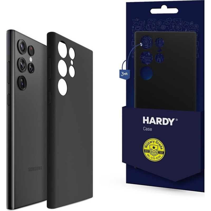 3MK Etui Hardy Silicone MagCase Black do Samsung Galaxy S25 Ultra