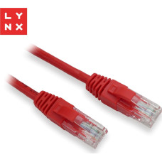 Lynx Cs LYNX UTP patch kabel Cat5e, PVC, CCA, 3m, červený