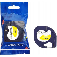 Dymo Taśma DYMO LT 91202 12mm x 4m S0721620 czarny na żółtym zamiennik