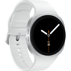 Samsung Galaxy Watch 8 3,3 cm (1.3") AMOLED 40 mm Skaitmeninis 438 x 438 pikseliai Lietimui jautrus ekranas Sidabras „Wi-Fi“ GPS (palydovinis)