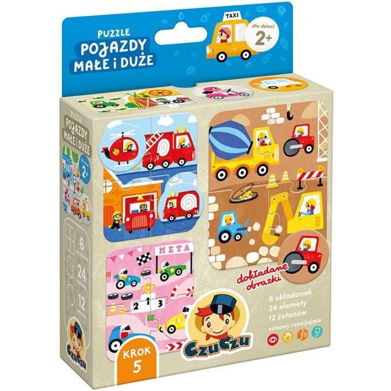 Czuczu Puzzle Pojazdy małe i duże CzuCzu