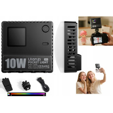 Ulanzi Lampa Led 10w Video 1800k-9000k Light Do Aparatu Telefonu / Ulanzi C10rgb Rgb
