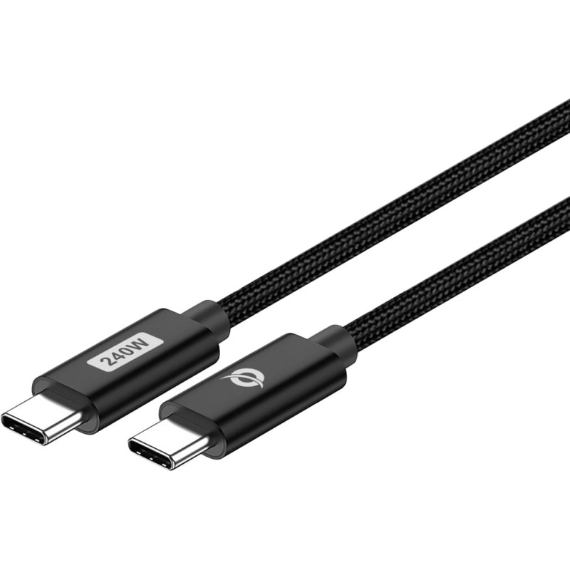Conceptronic ETTA03B12 USB kabelis USB 2.0 1,2 m USB C Juoda