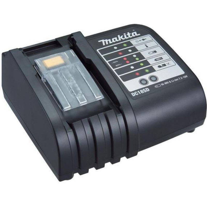 Makita ŁADOWARKA 7,2-18V DC18SD Li-Ion, Ni-Mh /BEZ OPAKOWANIA