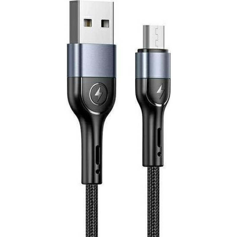 Usams USB cable Usams USB-A - microUSB 1 m Black (SJ450ZJ01)