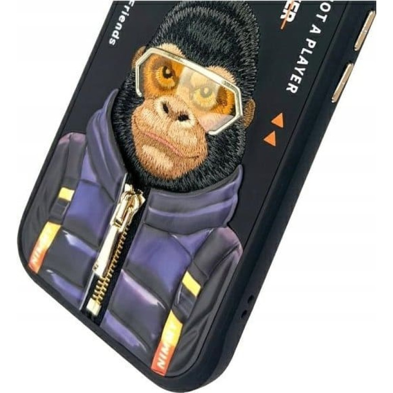Audi Nimmy case iPhone 15 6.1" black/black Cool&Cute 2.0 Monkey
