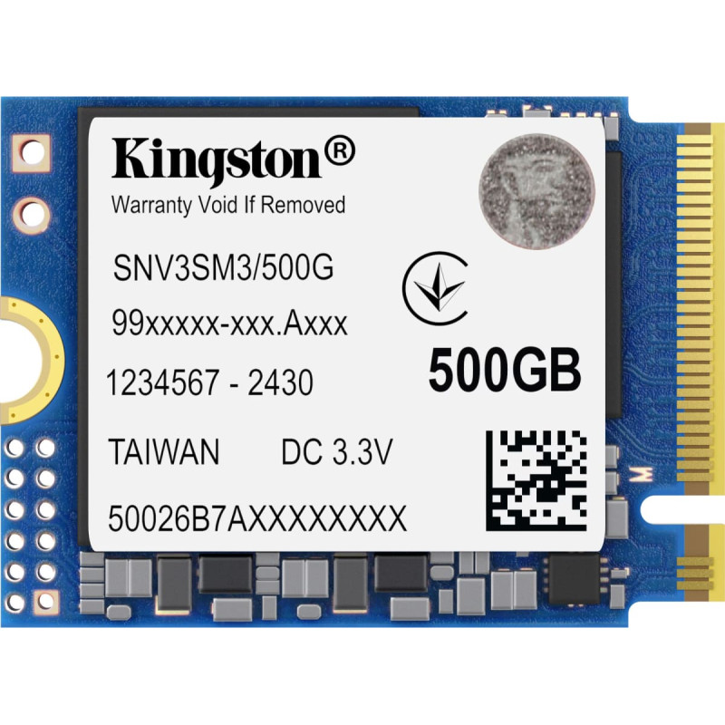 Kingston NV3 500GB, SSD PCIe 4.0 x4, NVMe, M.2 2230