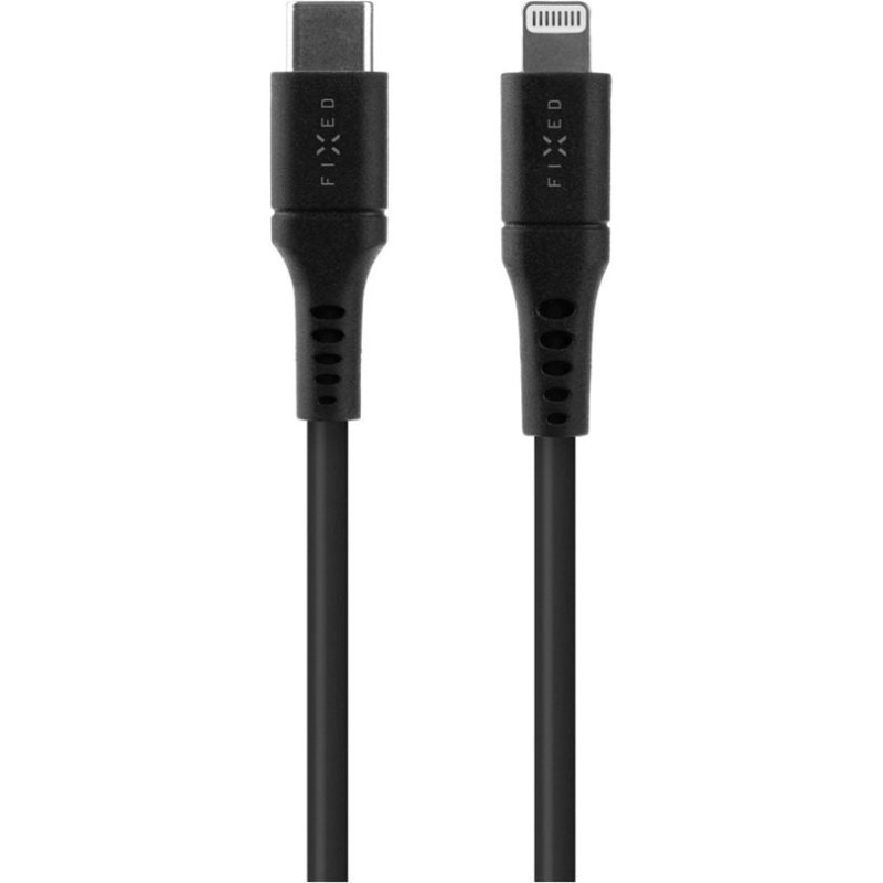 Fixed | Liquid Silicone Cable USB-C/Lightning, 2m | FIXDLS-CL2-BK