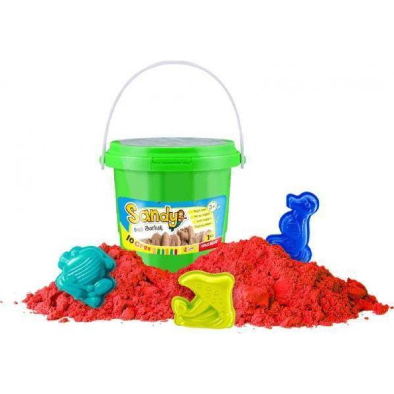 Lisciani Kinetic sand in bucket red 1 kg