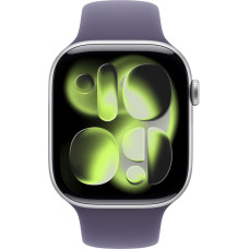 Apple Watch Series 11, smartwatch silver, aluminum, 46 mm, sport strap mist purple S/M