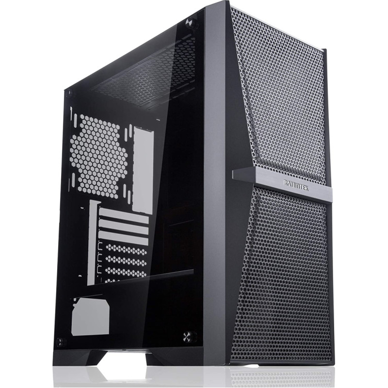 Raijintek SILENOS MS, tower case (black, version without fan, tempered glass)
