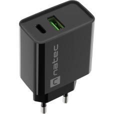 Natec Ribera USB Charger, 1xUSB-A, 1x USBD-C, 200 W | NUC-2062