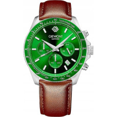 Giewont Zegarek Giewont Zegarek Męski Chronograph Sapphire Brązowo Zielony GW3520-A6