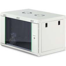 Digitus Szafa Digitus Szafa sieciowa wisząca jednosekcyjna Dynamic 19" 7U, 600x450, szklane drzwi, szary, niezmontowana, 60kg