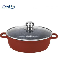 Puodas aliuminio su keramikos danga 4.1L 28x7.5cm HR-JLG-J28JCR HEINNER