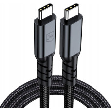 3MK Kabel USB 3MK kabel Hyper Cable N-SERIES Thunderbolt 4 1m 48V/5A 40Gb/s 240W 8K60Hz PD3.1 czarny