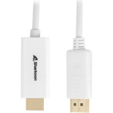Sharkoon Displayport 1.2 to HDMI 4K White 2m ACTIVE 4Kx2K 60hz cable adapter