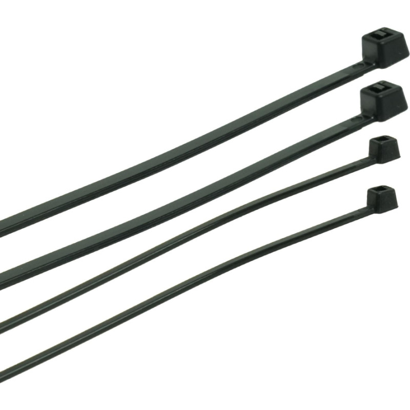 Plast-Rol PLASTROL OPASKA PLASTIKOWA CZARNA  3,6 x 150mm 100szt.