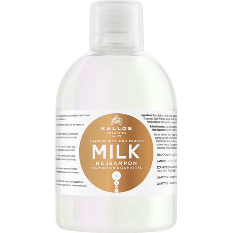 Kallos KJMN Milk shampoo with milk protein extract 1000ml