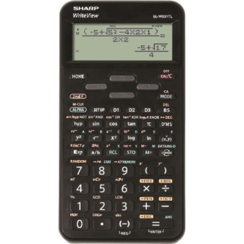 Sharp ELW531T skaičiuotuvas Desktopas Skaičiuotuvo ekranas Juoda