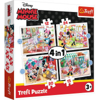 Trefl Puzzle 4w1 Minnie with friends (34355)