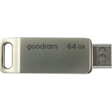 Goodram ODA3 USB atmintukas 64 GB USB Type-A / USB Type-C 3.2 Gen 1 (3.1 Gen 1) Sidabras